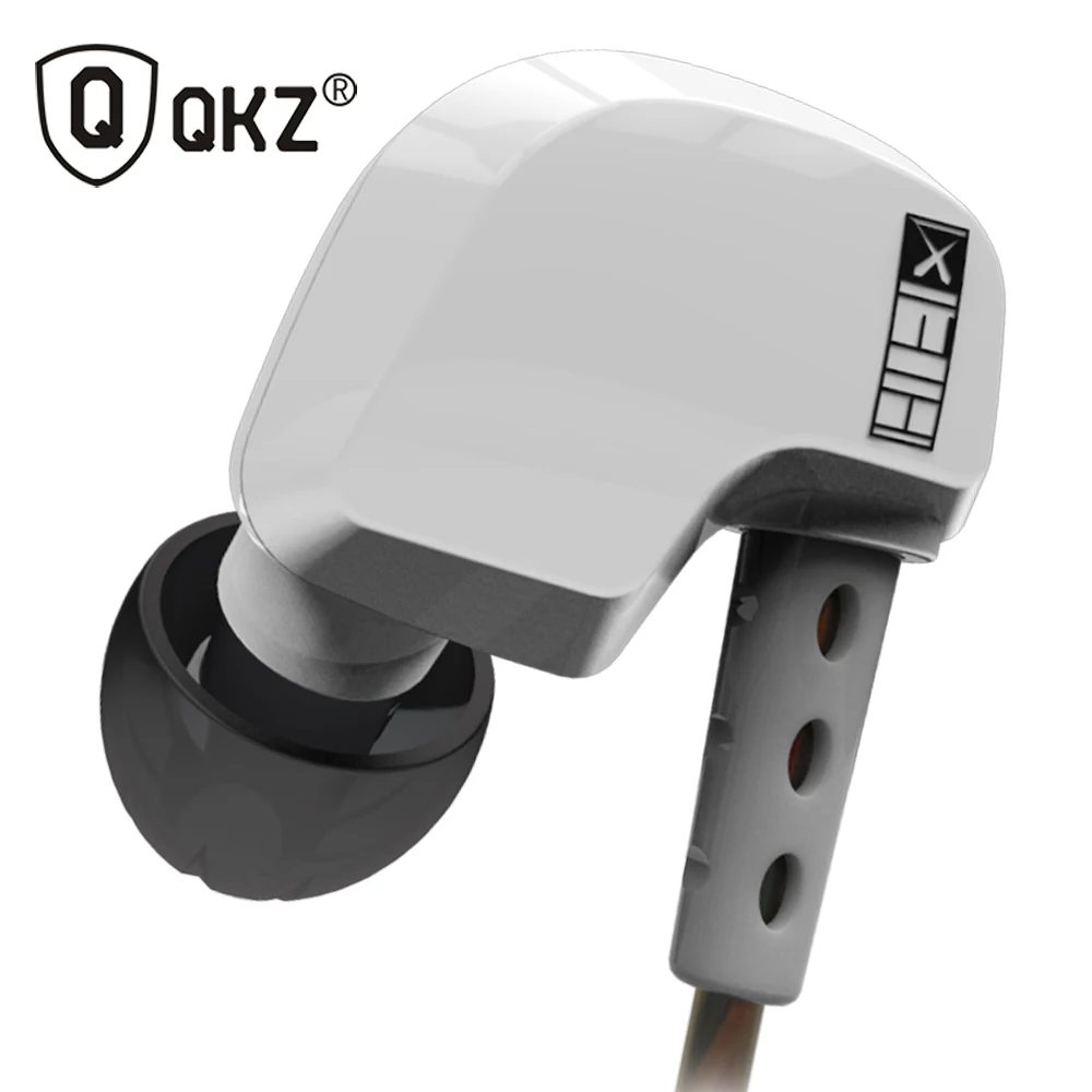 Qkz DM200 наушники-вкладыши Медь драйвер Ушные крючки HiFi в ухо наушники Спорт