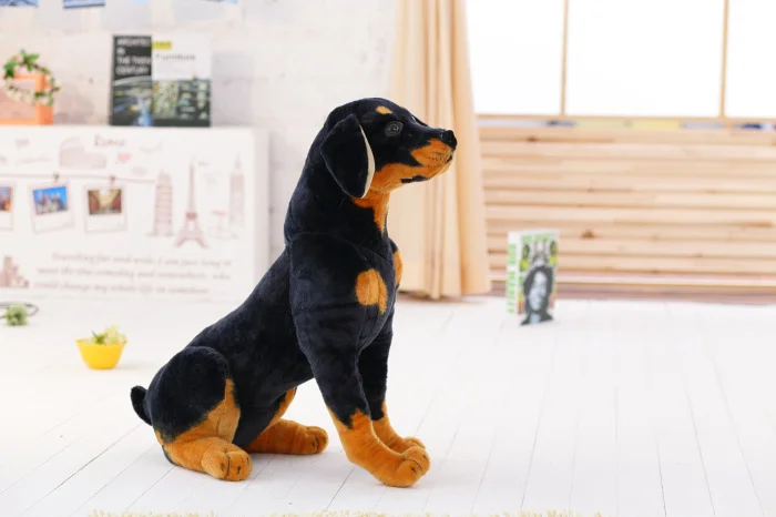 Плюшевая мягкая немецкая овчина Реалистичная игрушка в виде животных для детей