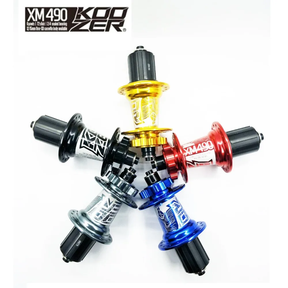 Koozer 28 H/32 H/36 H MTB Передняя/Задняя Ступица 12*142 мм 10*135 мм через 11 скоростей подшипник тормозного колеса дискового тормоза велосипеда