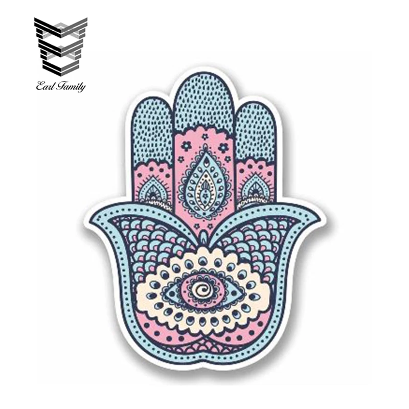 EARLFAMILY 13 см x 8 наклейка на руку Hamsa мотоцикл автомобиль велосипед шлем квадроцикл