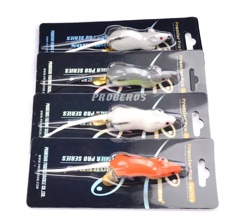 

70mm/12g 3D Eyes Soft Forg Mouse Bait Bells Sound Silicone Frog Fishing Lure Isca Artificial Floating Top-water Ocean fish Bait
