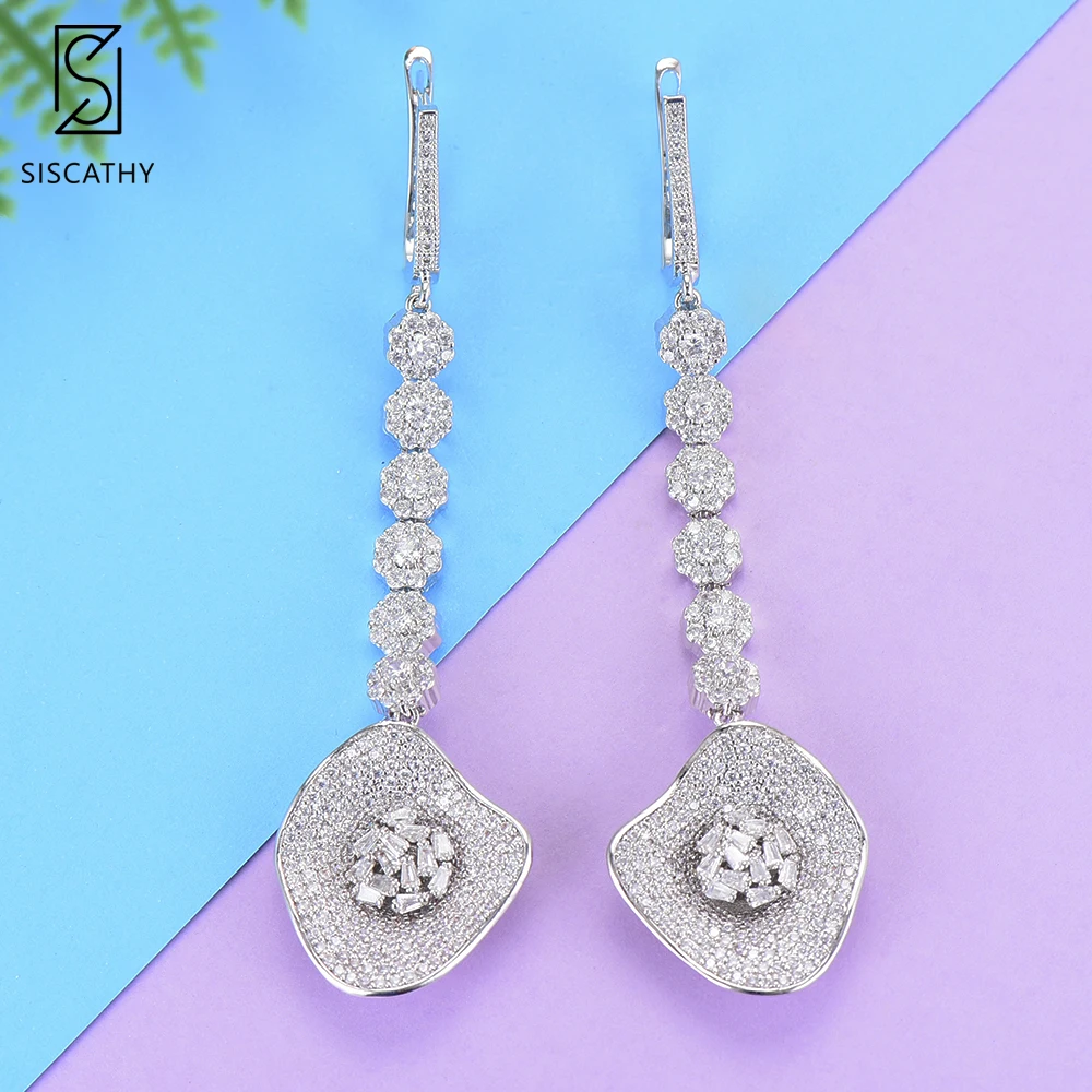 21*81 мм Мода Для женщин Jewelry африканские серьги цветок Форма кубический