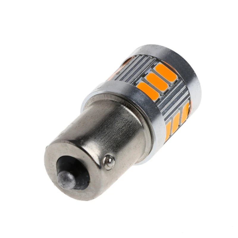 Янтарная Светодиодная лампа указателя поворота сигнала стоп DC 12V 18 SMD BAU15S 5730
