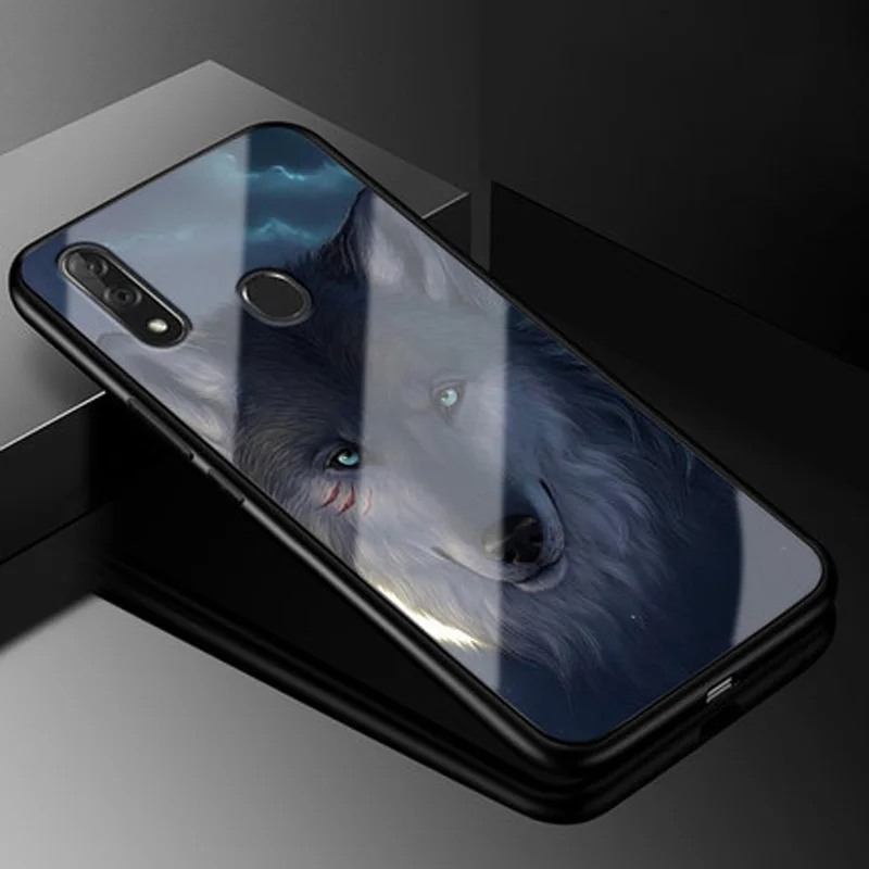 Для zte blade V10 чехол с животным узором из закаленного стекла мультяшный взрывозащищенный чехол для zte blade V10 V1000 противоударный стеклянный чехол