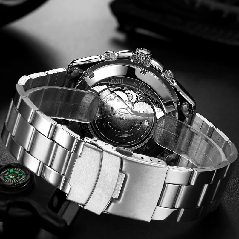 WINNER мужские часы Топ люксовый бренд мужские s с автоматическим заводом механические часы модные сплав скелет водонепроницаемые часы мужские наручные часы