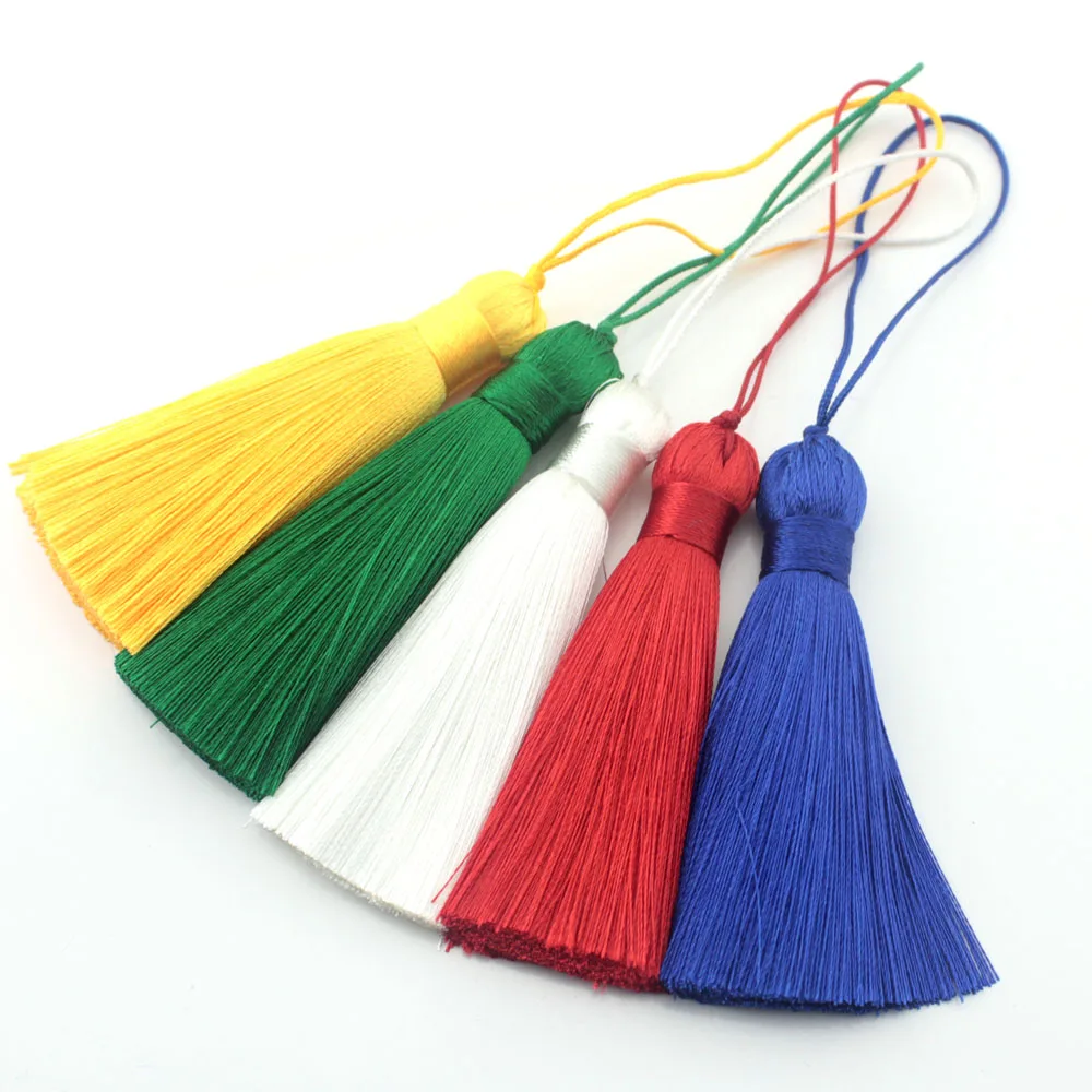 Silk Tassel Charms DIY For Keychain Necklace Jewelry Making Findings Tassels Accessories | &amp Components
