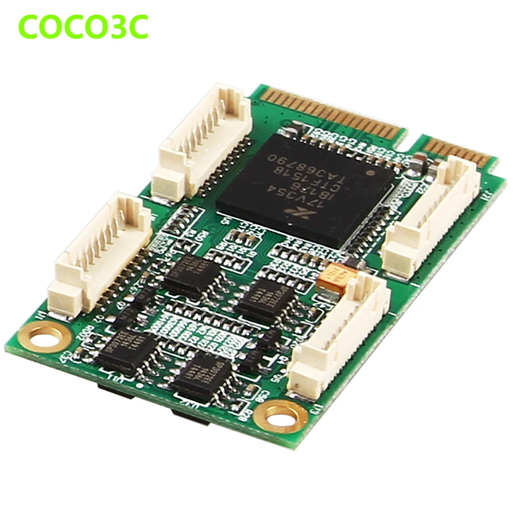 Mini PCIe To 4 RS422 RS485 порты адаптер для ITX материнская плата PCI express нескольких портов