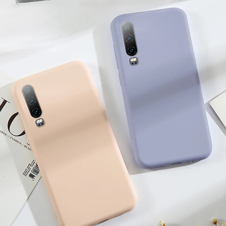 Роскошные мягкие матовые цветные Чехлы P30 для Huawei Pro противоударный силиконовый
