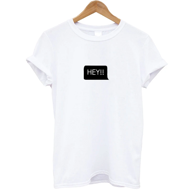 New Arrival Women Maroon T-shirt Printing Hey Funny Summer Tops Streetwear Casual Tee Shirt Femme Plus Size Clothes Brand | Женская