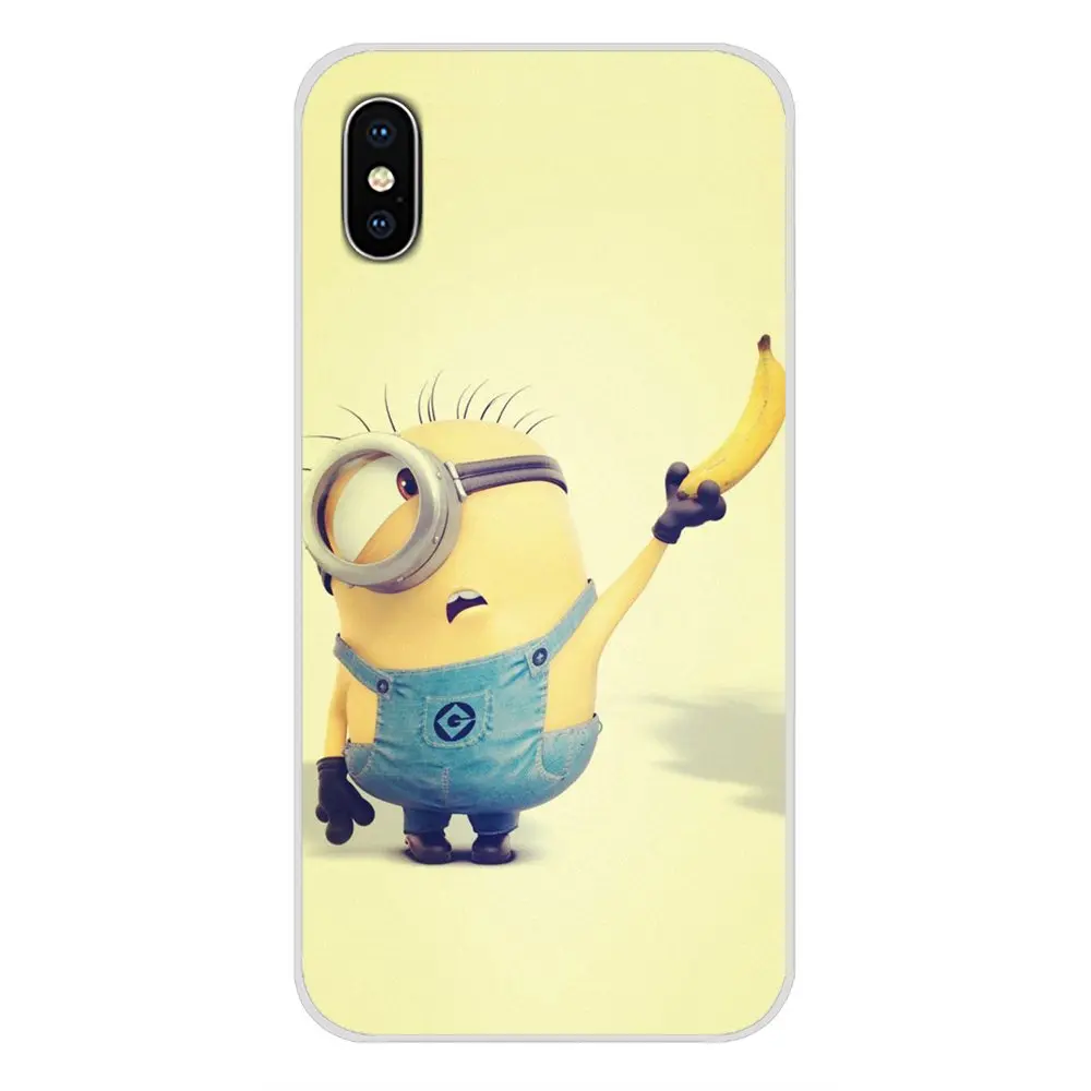 Силиконовый чехол для телефона милый желтый с миньонами Samsung Galaxy J1 J2 J3 J4 J5 J6 J7 J8 Plus