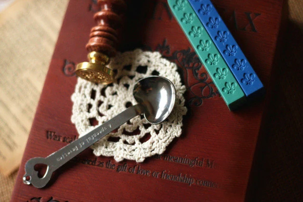 1 шт. в форме сердца ложка для запечатывания Винтаж Уплотнения Металлические анти