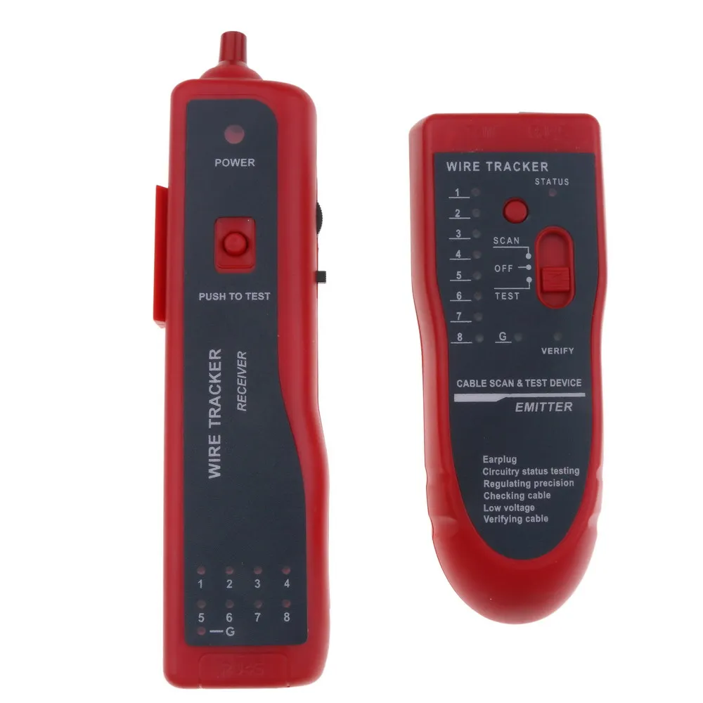 Тестер сетевого кабеля kebidumei тестер для Lan RJ45 RJ11 устройство обнаружения