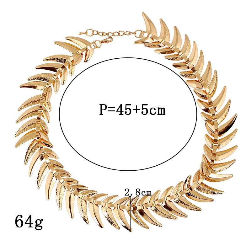 Чокер LZHLQ из металлического сплава Женский модное ожерелье геометрического