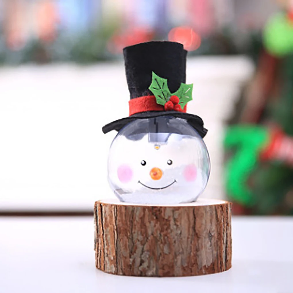 Новые Свадебные светильники садовые Праздник лампы Xmas Декор оленей Санта-снеговик осветить подвеска стеклянный шар Рождественская елка лампы