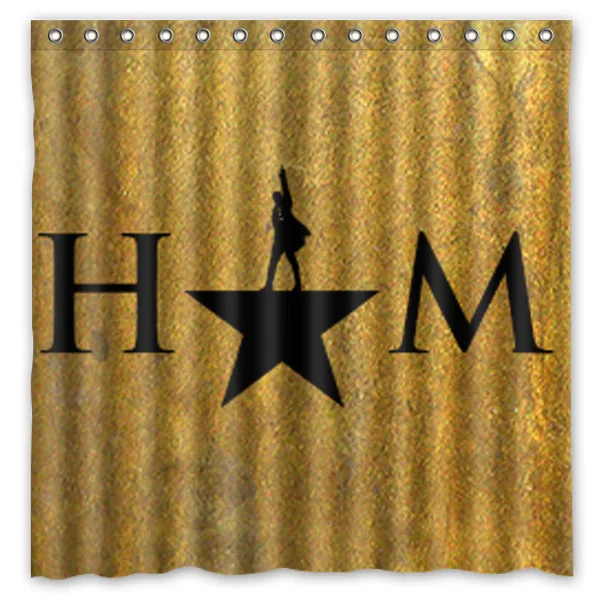 180x180cm Новое поступление Водонепроницаемый ткань Hamilton Broadway музыкальный дизайн