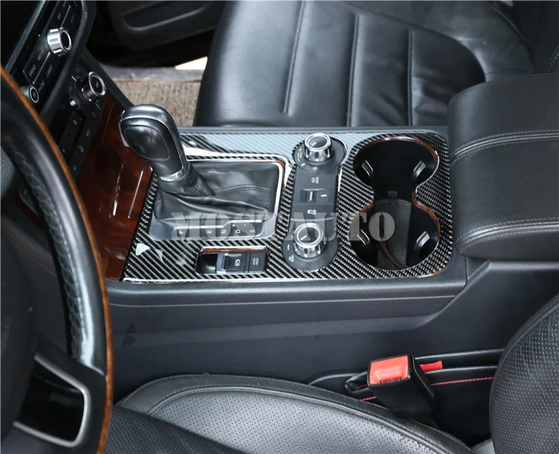 Для VW Touareg из углеродного волокна центральная консоль коробка переключения передач накладка 2011- 1 шт