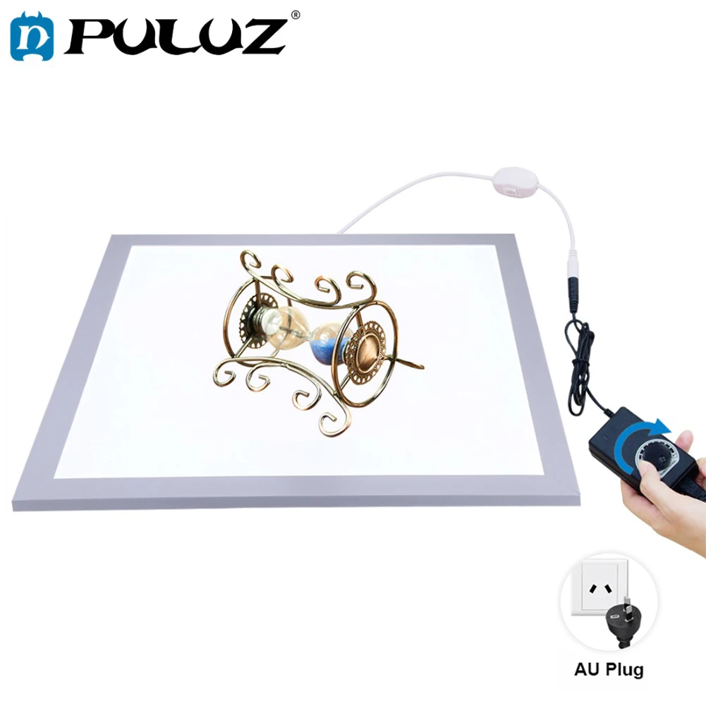 PULUZ 1200LM светодиодный теневой софтбокс для фотосъемки, нижний светильник+ переключатель, без тени, регулируемая панель лампы, без полярного затемнения, светильник - Цвет: Красный