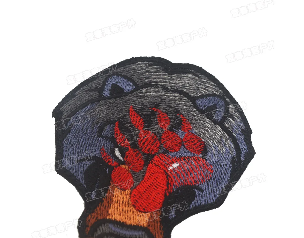 Заплата вышивки комплект с рисунком медведя в стиле милитари нашивок