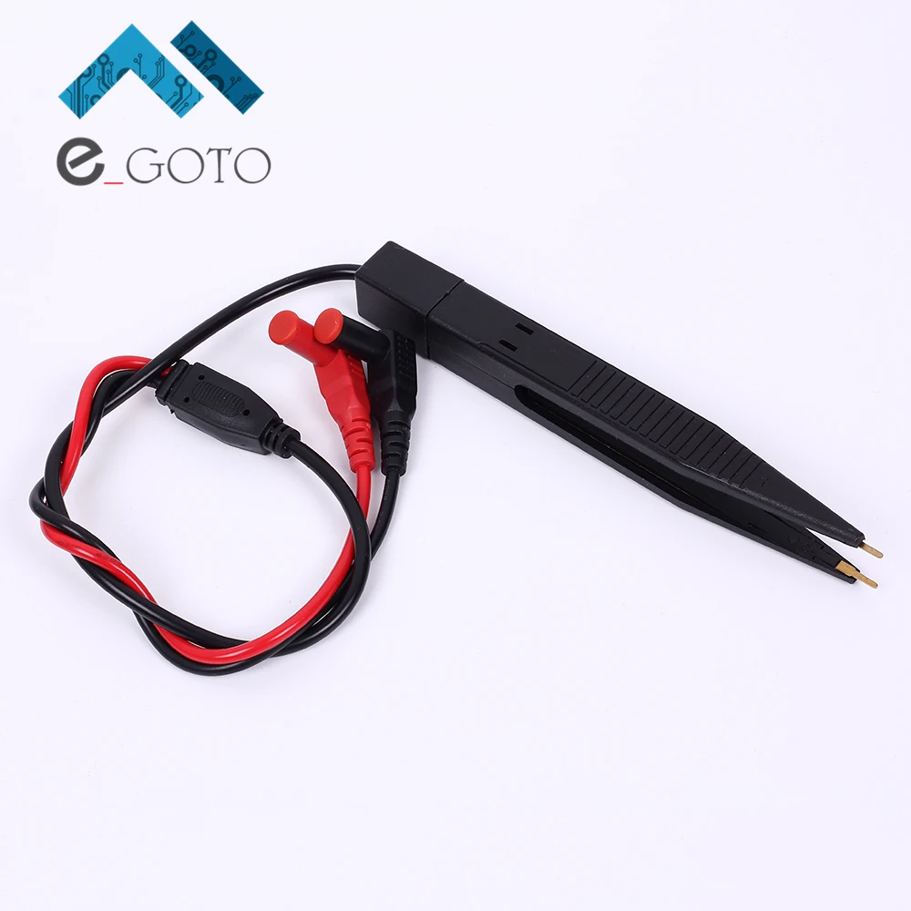 Мультиметр конденсатор Тесты er Индуктивности SMD клип зонда Пинцет электронных