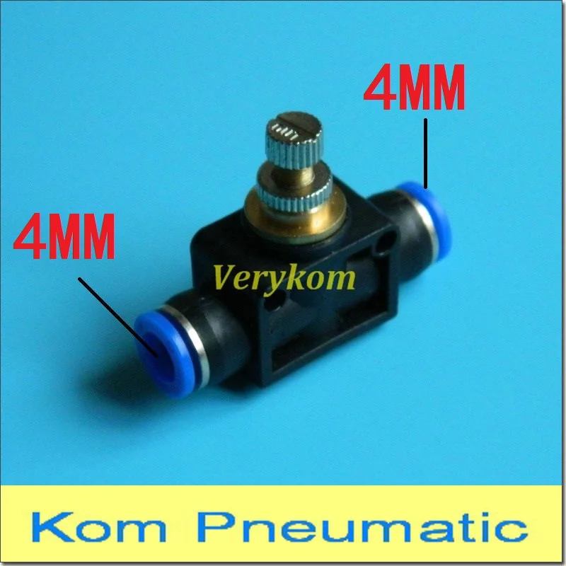 Пневматический регулятор скорости трубы 4 мм регулируемая трубка управления