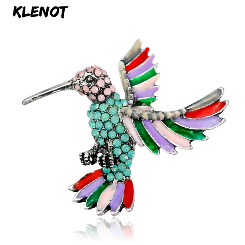 Эмаль дятел булавки и броши для женщин Птица Животное Брошь украшения со