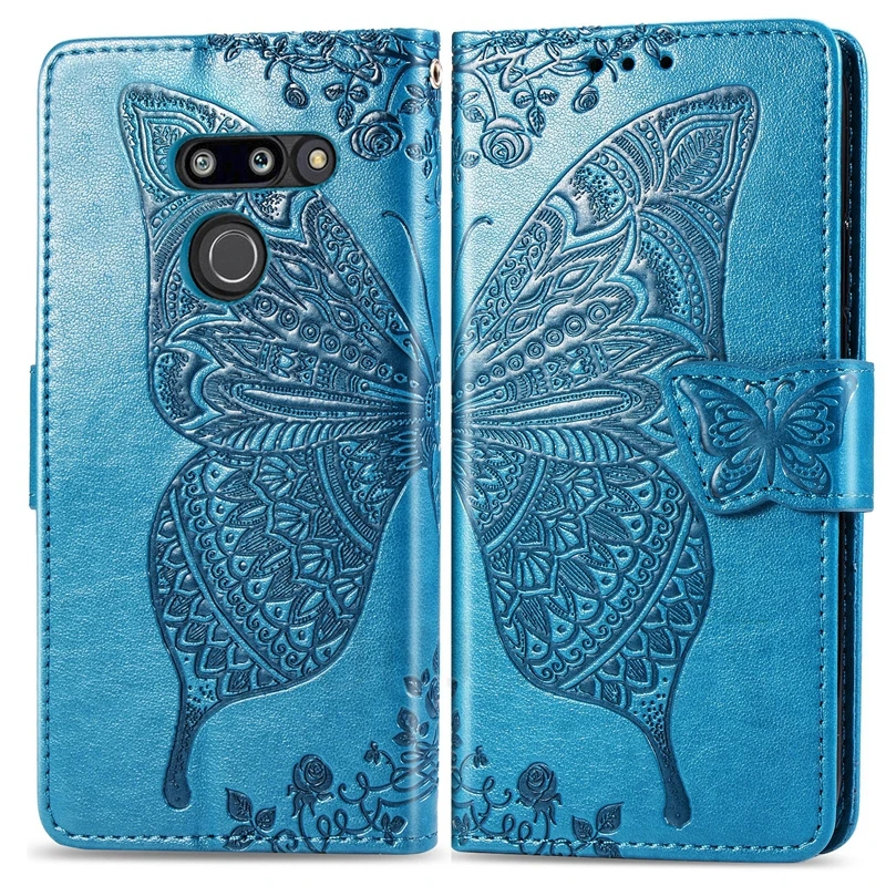 3D бабочка кожаный флип чехол для LG K9 K11 K12 плюс G8 G7 ThinQ V50 K40 K50 Q60 K20 K30 K40S Stylo 4 5 Бумажник Чехол Coque