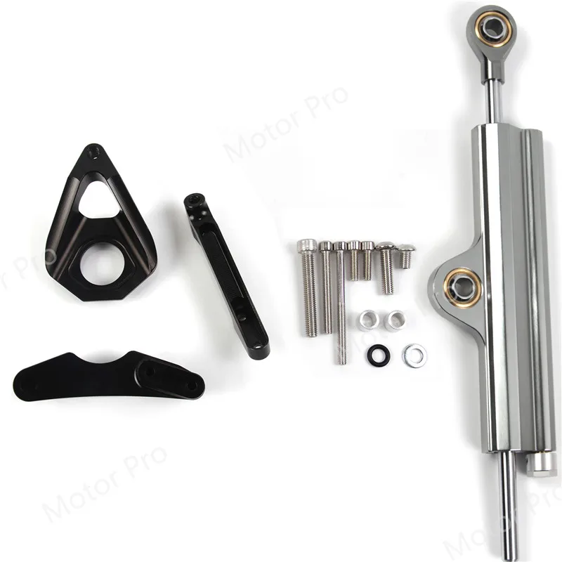 Gray Black Bracket Для Suzuki gsx-r 600 750 2001-2005 рулевой демпфер Стабилизатор Наборы мотоциклетные GSX-R GSX R GSXR600 GSXR750 2002 2003 2004 GSR750 - Цвет: Gray Black Bracket