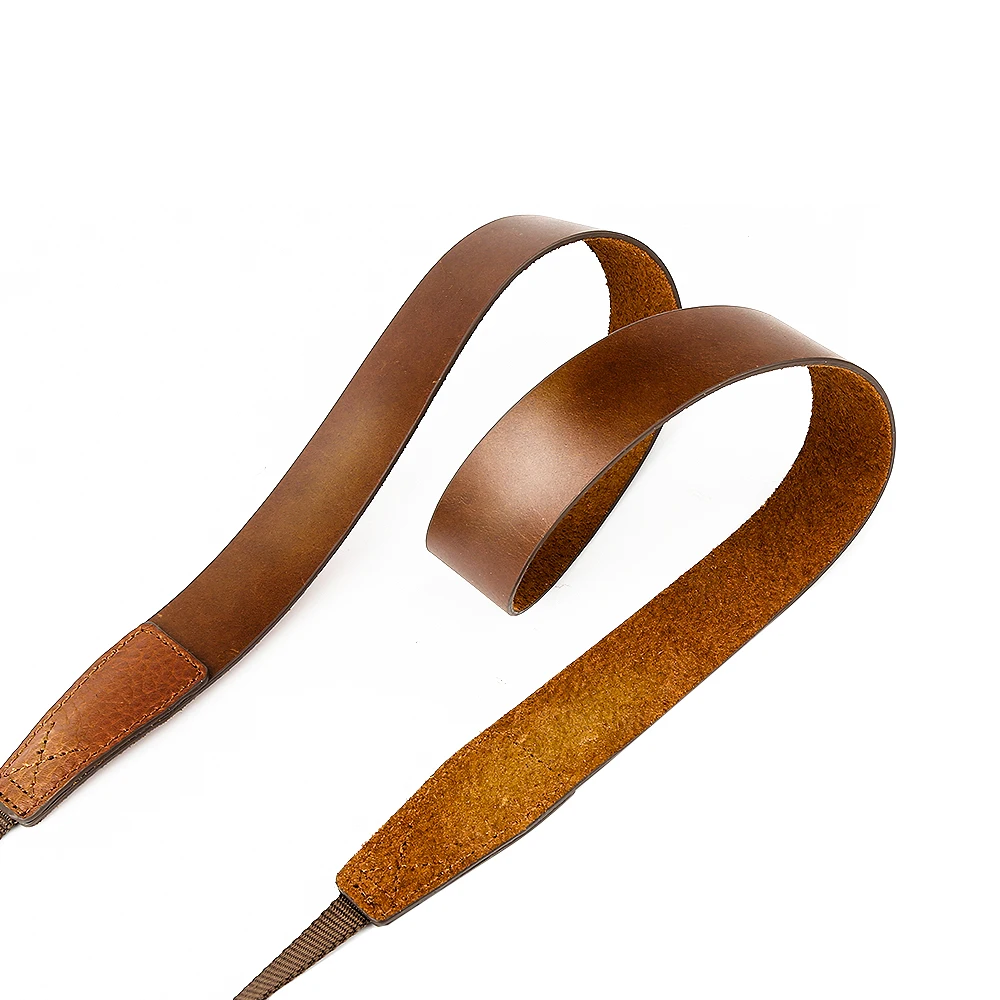 CANPIS коричневый Регулируемый ремень из натуральной мягкой кожи для камеры Canon Nikon