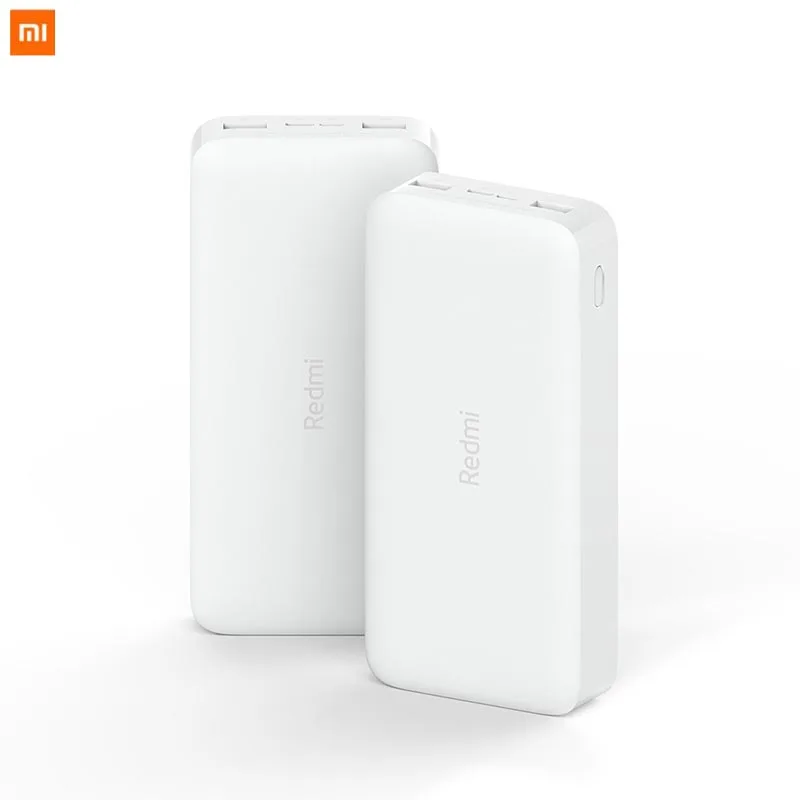 Внешний аккумулятор Xiaomi redmi портативное зарядное устройство с 2 USB портами 20000 мАч