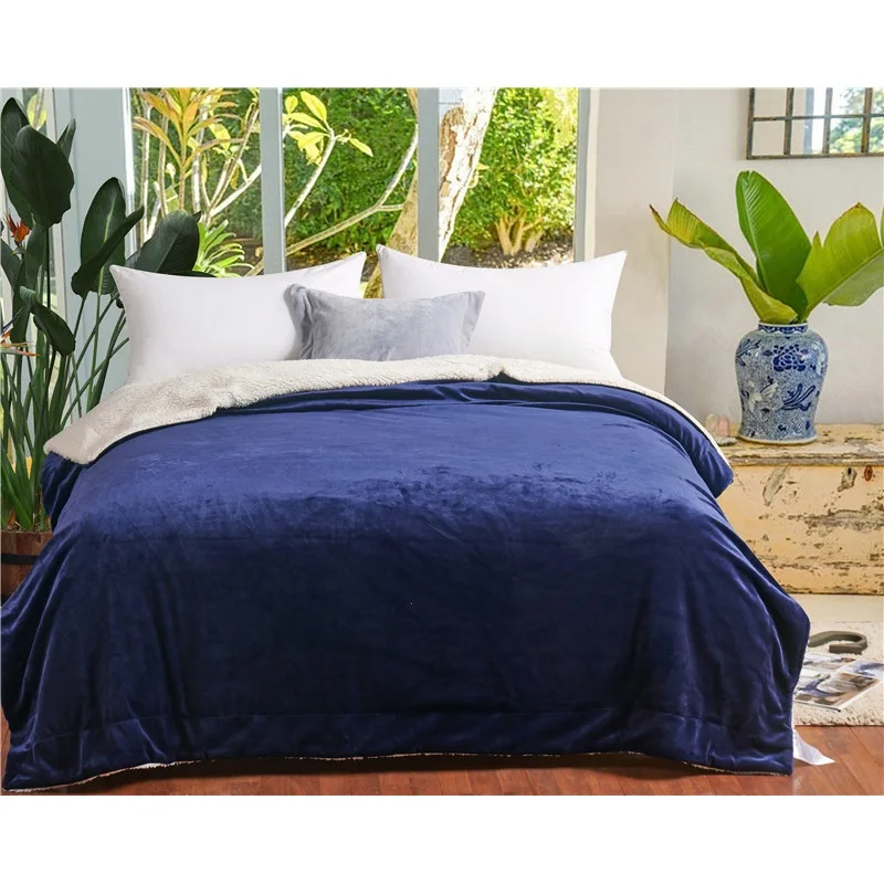 Фланелевое Одеяло для кровати толстое мягкое теплое одеяло Коралловое шерпа