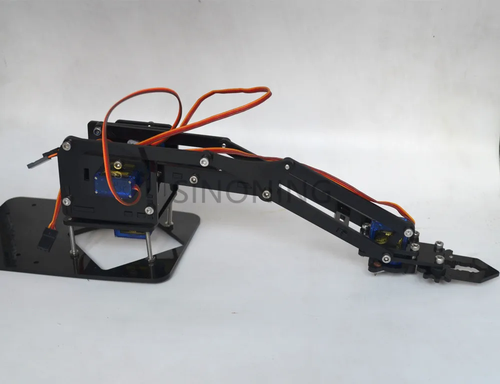 Акриловая механика ручка робот 4 DOF arm arduino создан обучающий комплект SG90