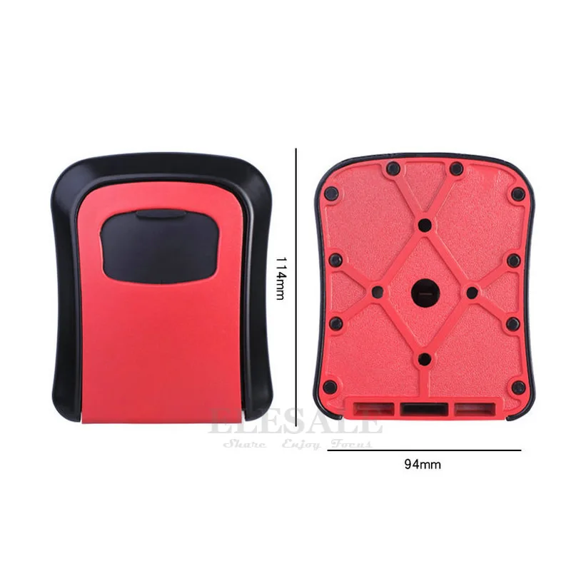 5/Color Wall Mounted Key Hidden Safe Storage Box Password 4-Digital Combination Lock Metal Secret For Home Villa Caravan |