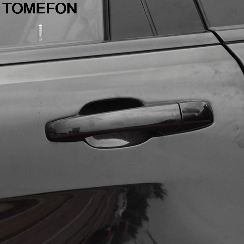 

TOMEFON для Jeep Grand Cherokee 2014, 2015, 2016, 2017, 2018, внешняя дверная ручка автомобиля, крышка чаши, отделка, верхний слой, Стайлинг, 8 шт.