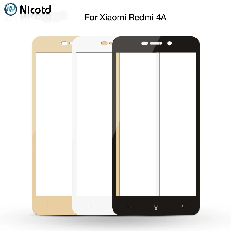 Защитное стекло для Xiaomi Redmi 4A 5 0 дюйма черное белое Золотое Защитная пленка 4X