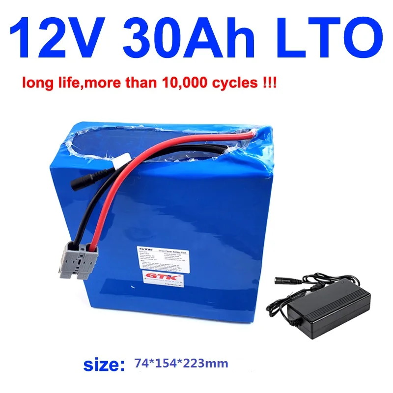 GTK 12 в 30 А · ч аккумулятор лто pack литиевый титанатный BMS 5S для солнечной памяти UPS RV