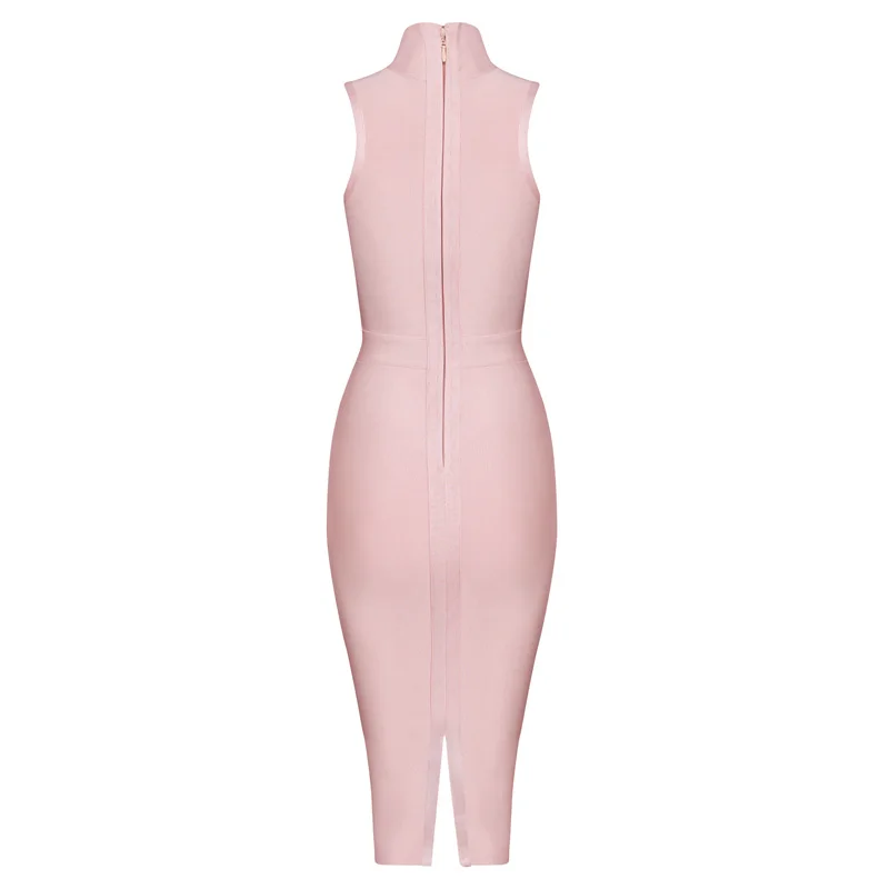 Женское Бандажное платье goсоблазнительное летнее без рукавов с высоким