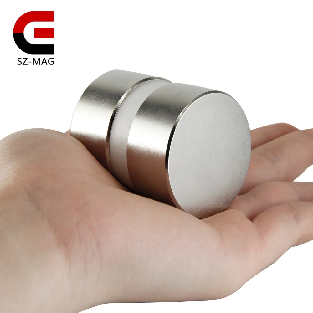 Неодимовый магнит NdFeB N52 супермощный дисковый 40 х20 мм 2 шт.|neodymium magnet 40x20|magnets 40x20magnets