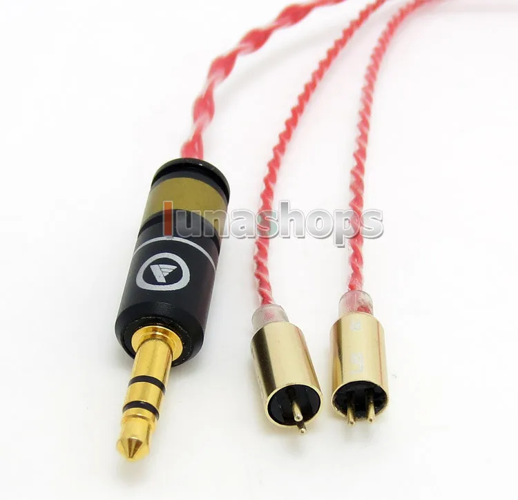 LN004484 130 см кабулк красный цвет, пользовательские 6N OCC кабель Hi-Fi для высококачественные ушные TripleFi 10 5Pro 15vm tf10