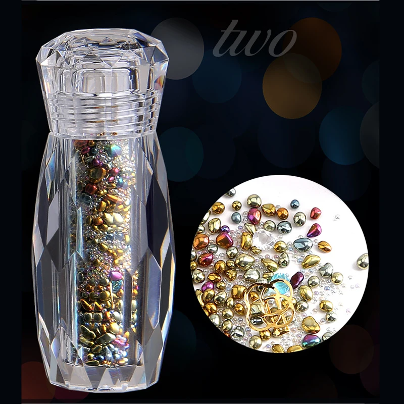 New 3D Nail Art Decorations 5 Color Acrylic Beads Shiny Charm Rhinestones Decoration DIY UV Gel Polish Nails Manicure Tools | Красота и
