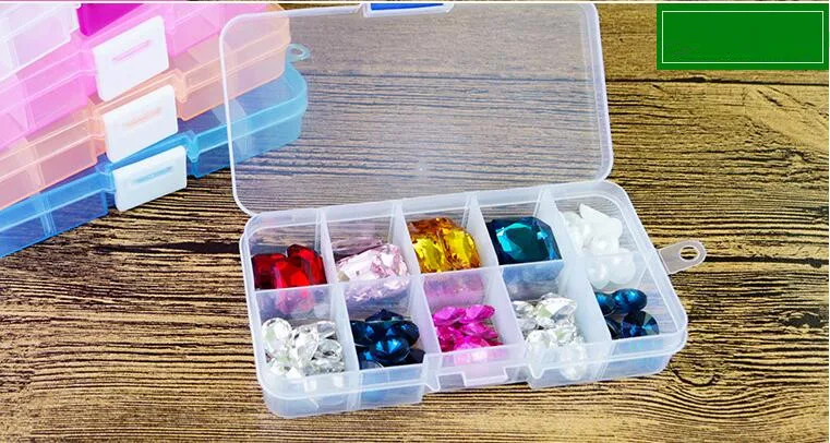 Пластиковый Органайзер для хранения ювелирных изделий 10 ячеек | Дом и сад