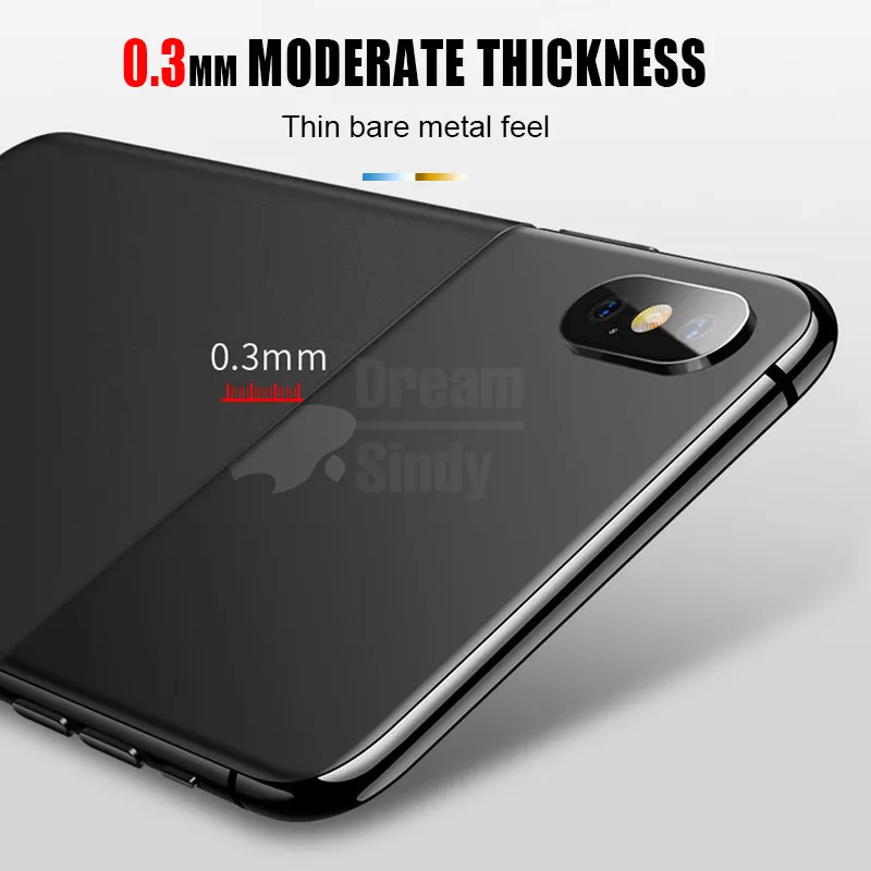 Ультратонкий матовый чехол 0 26 мм для айфон IPhone 7 8 6 6s XR XS Max X Оригинальный Plus