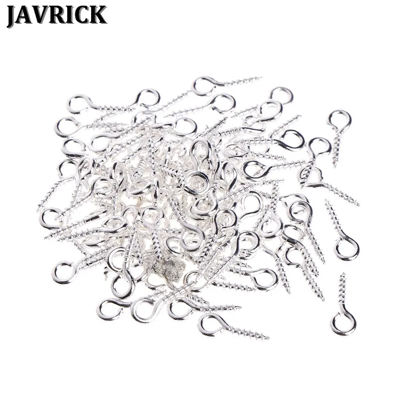 JAVRICK 100 шт DIY модный ювелирный аксессуар винт коготь золотые серебряные аксессуары мини-шпильки болт подвеска-Бейл Запчасти для изготовления