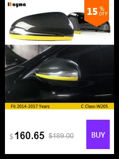 C63 Стиль углеродное волокно задний багажник спойлер для Benz C class C180 C250 W205 2 купе- год C205 автомобиль спойлер заднего крыла