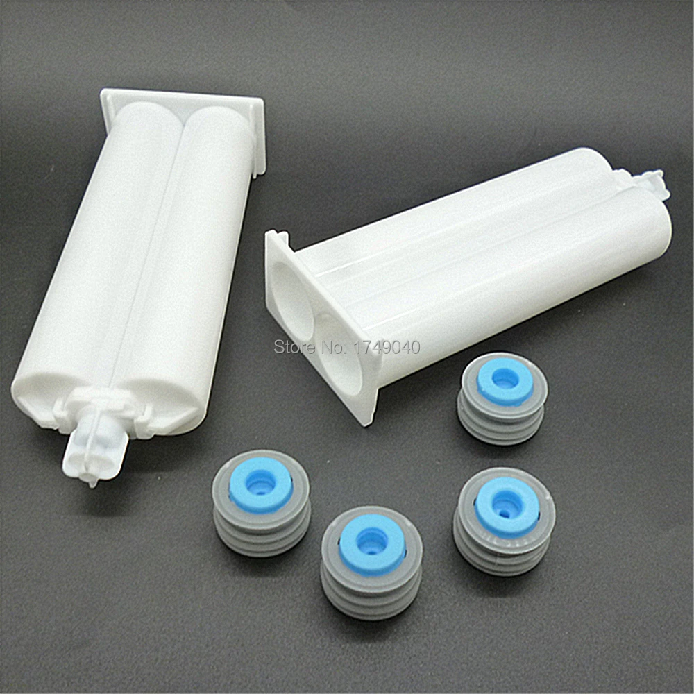 Пустые двойные цилиндрические фотолампы 2 комплекта 50 мл соотношение 1:1 с