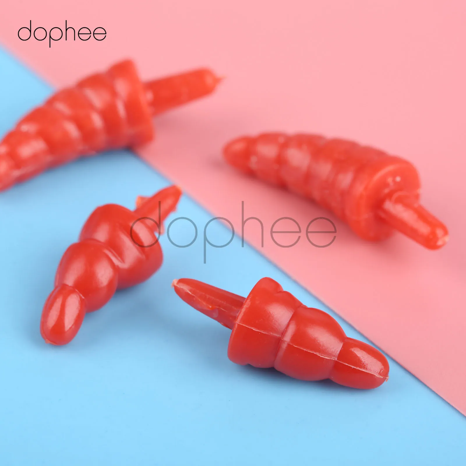 Dophee Снеговик красный нос ремесло DIY Кукла нос пластик Санта Клаус нос для шитья Крафт кукла плюшевая кукла животные