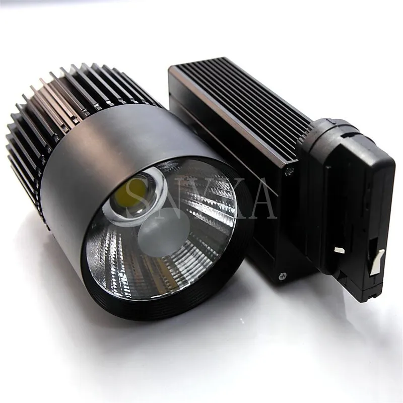 35W Dimmable COB CREE LED Track Light Rail Spotlights Lamp Leds Tracking Fixture Spot Lights Bulb for Store Shop Mall Exhibition | Лампы и