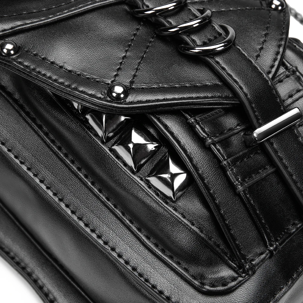 Женская поясная сумка GearDuke, Готическая поясная сумка, мотоциклетная хип-ножная сумка, стимпанк кобура, сумка на плечо, мужская сумка из искусственной кожи, сумки через плечо