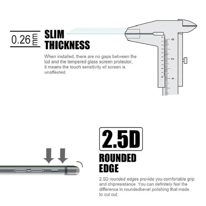 Защитное стекло для Doogee S60 Lite закаленное 2.5D 9H