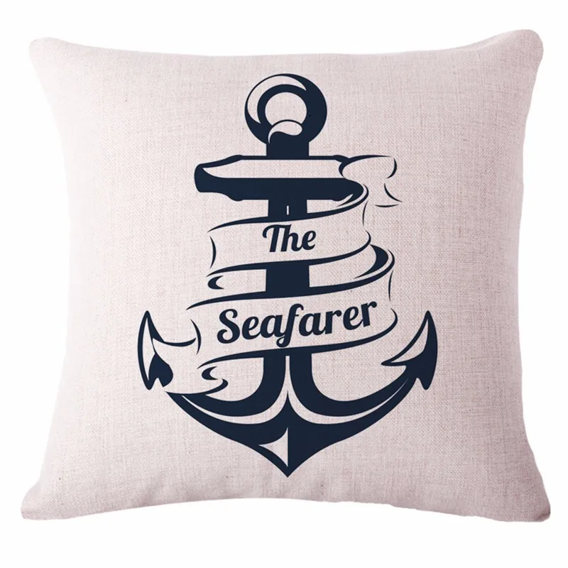 Современные домашние декоративные диванные подушки наволочка для морской