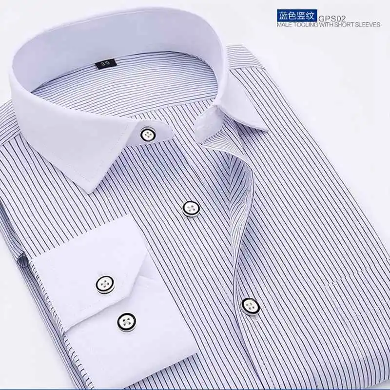 Большой размер 11XL 12XL 13XL 14XL Мужская рубашка с длинными рукавами и вертикальным отворотом, бизнес, бизнес, 13 цветов, профессиональная официальная рубашка
